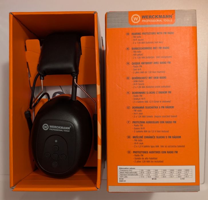 Casti pentru protectie auditiva, Werckmann Professional, Functie radio