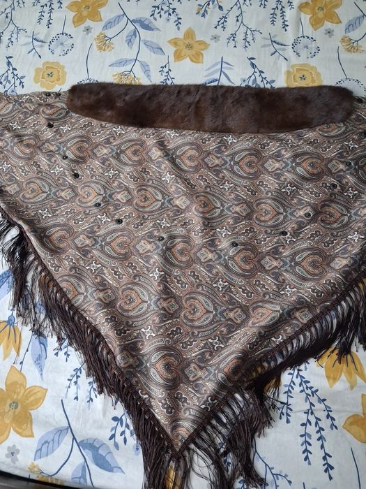 Платок с норковым вортником