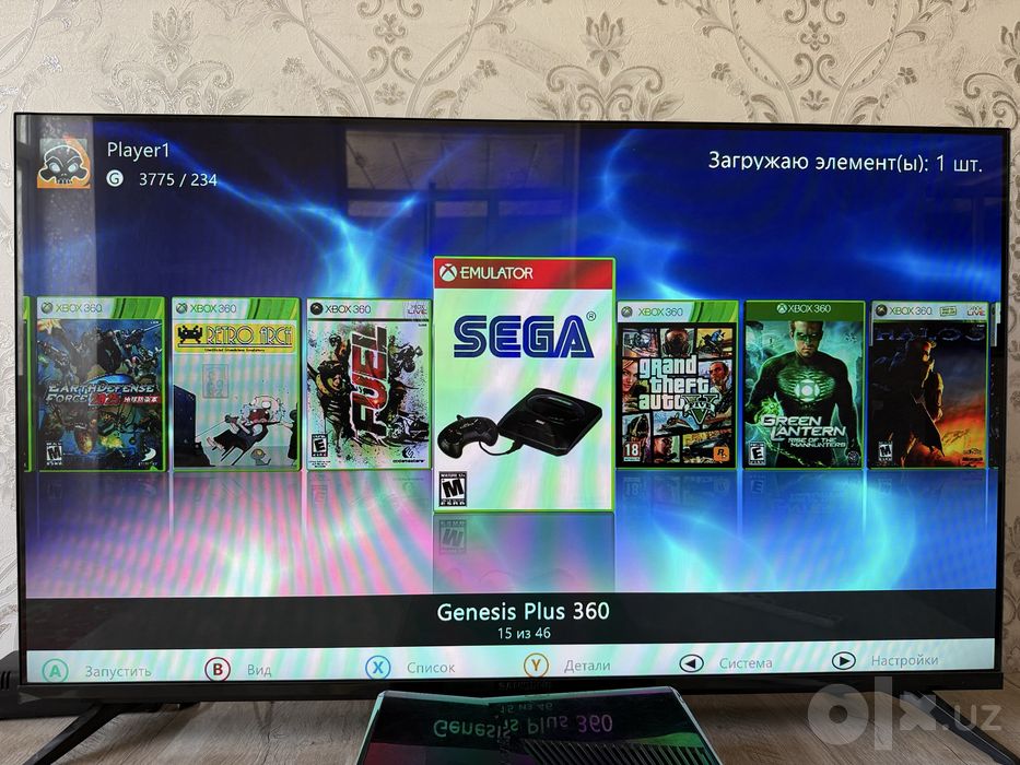 Xbox 360 Slim 40+ oyini bor