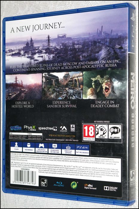 Metro Exodus PS4 PlayStation 4