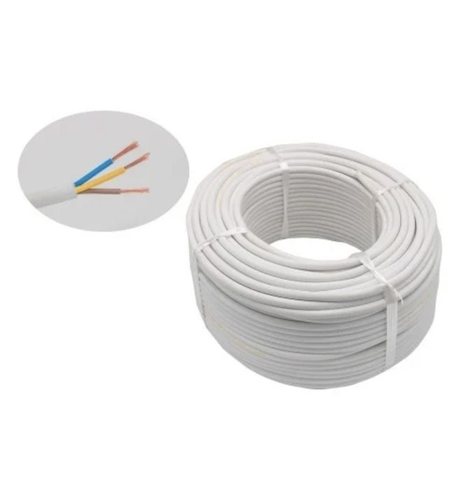 Cablu electric litat myym turcesc alb / negru