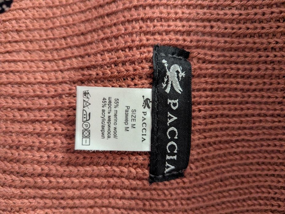 шапка и шарф комплект полушерсть