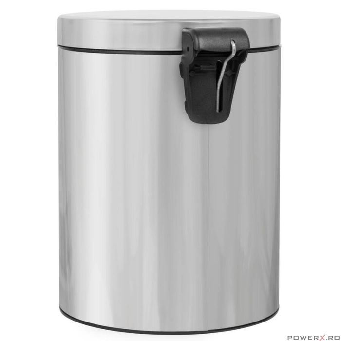 Cos de gunoi cu pedala, capacitate 5 litri, insertie ignifuga,