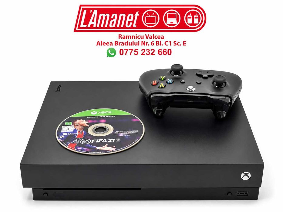 Consola Gaming XBox One X 1 TB Stare Buna 1 maneta 1 Joc