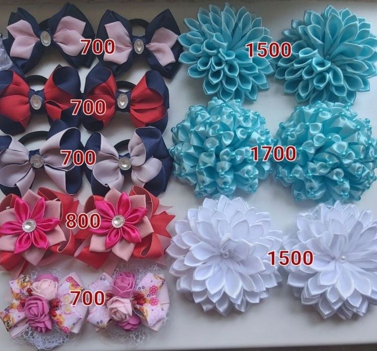 Продам заколки-резинки для девочек, ручная работа.