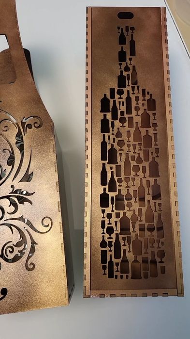 Cutie cadou vin șampanie