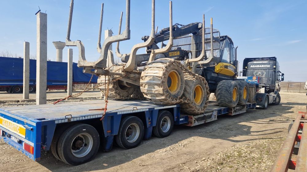 Transport agabaritic utilaje auto Suedia Romania