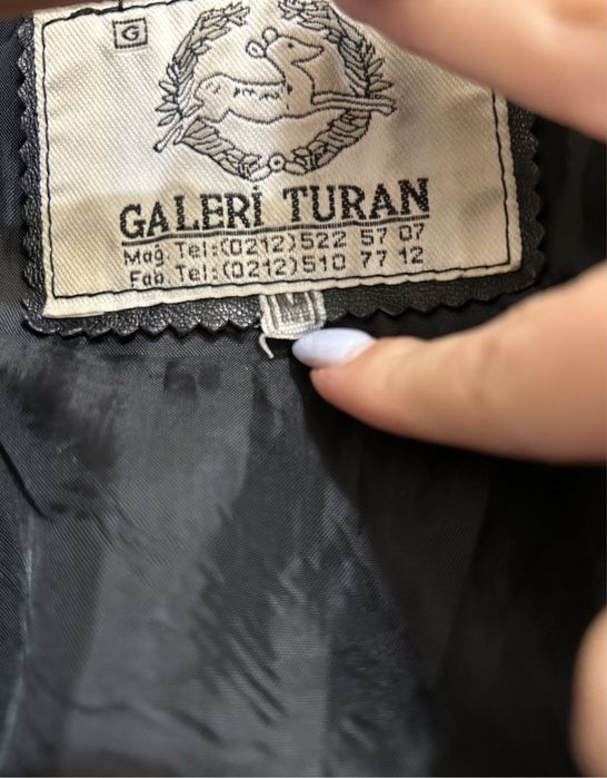 Яке от естествена кожа и заешки косъм