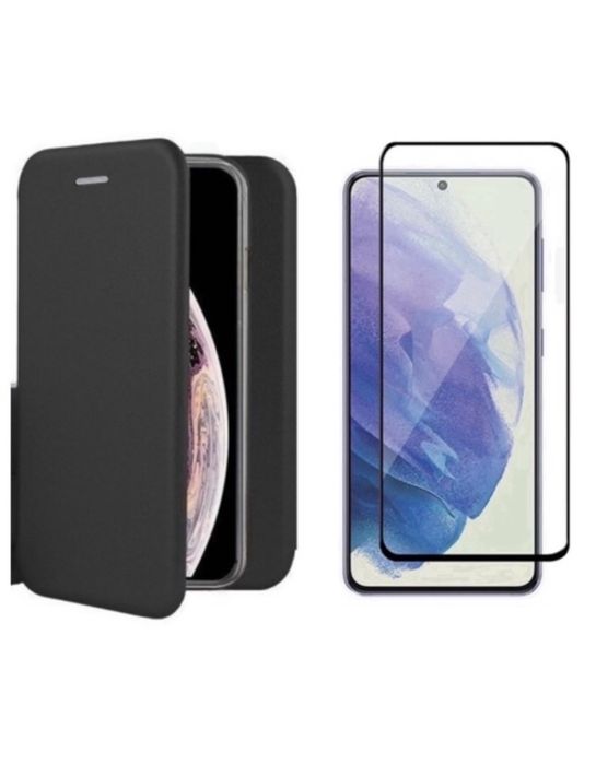 Motorola G32/G53/G54/G72/G15 Husa Carte Piele Eco + Folie Sticla Devia