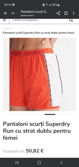 Pantaloni scurți damă SuperDry Run