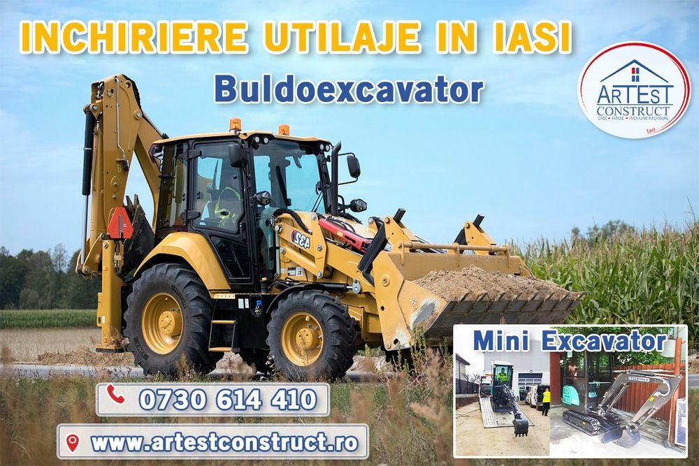 INCHIRIERE Buldoexcavator – 7 utilaje disponibile