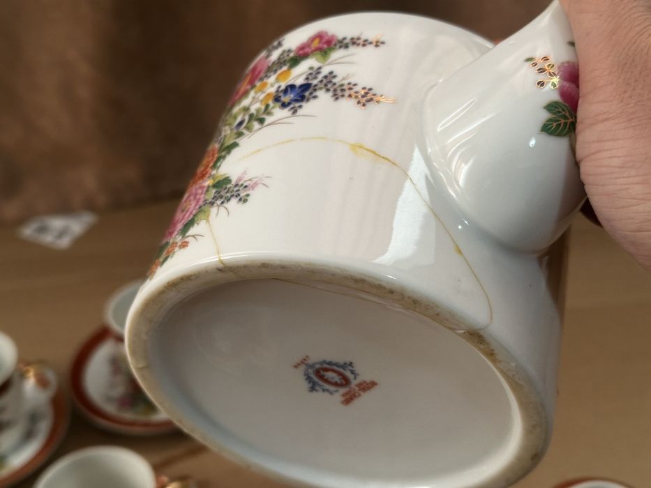 Сервиз фарфор Япония, хрусталь