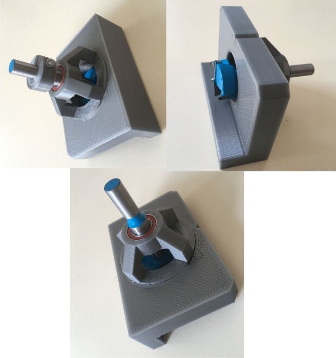 Sablon mobila din plastic dur gri pentru balamale 35mm model 1.0