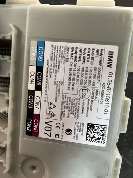 Компютър/фем/ключ бмв х3 г01 2.5д ( computer bmw x3 g01 2.5d )