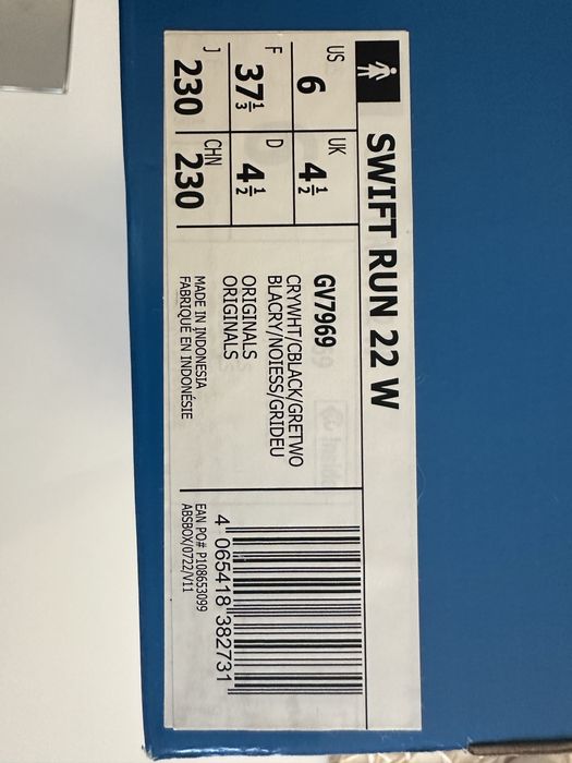 НОВИ ОРИГИНАЛНИ Маратонки adidas Сникърси Swift Run 22 W GV7969 Сив