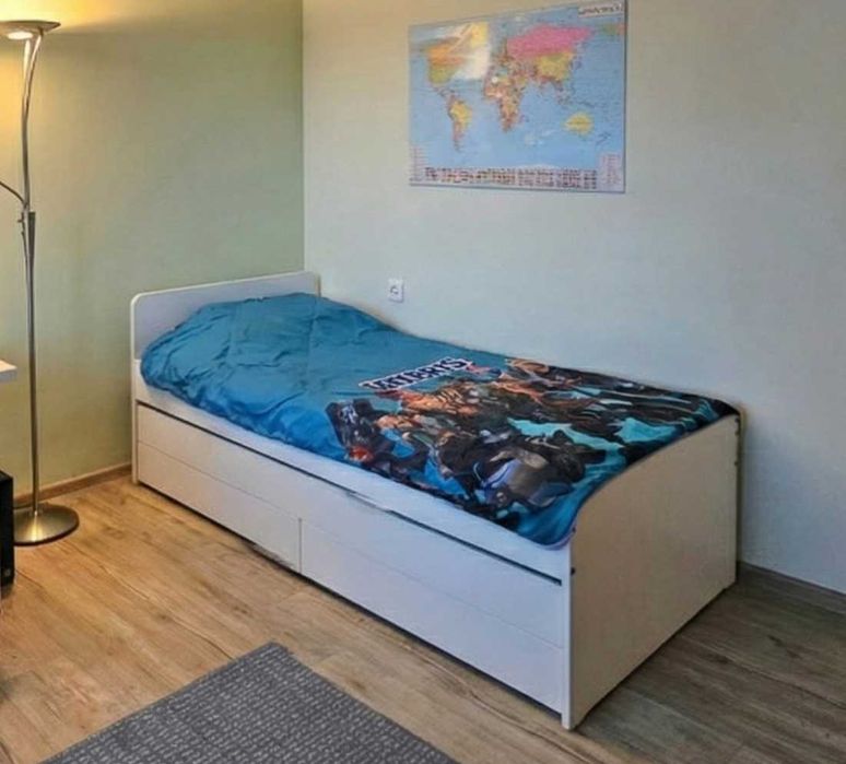 Легло SLÄKT IKEA с допълнителен модул за сън и място за съхранение