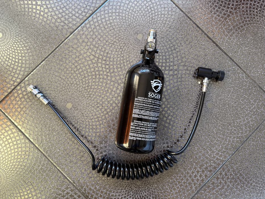 Linie completa HPA furtun, regulator, butelie