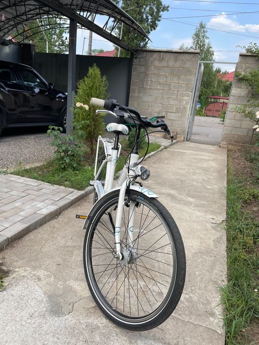 Велосипед белый для подростка
