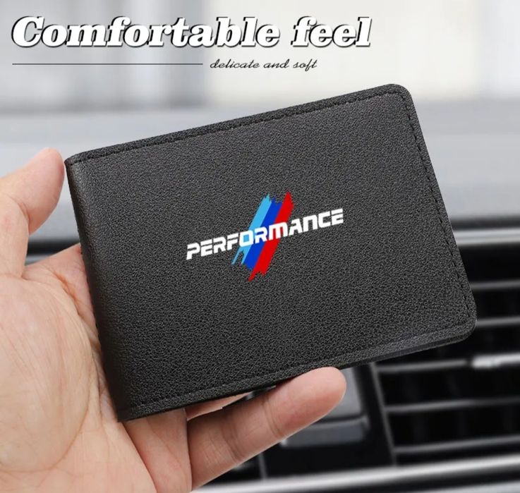 тънко покритие за кредитни карти за шофьорска книжка портфейл бмв bmw