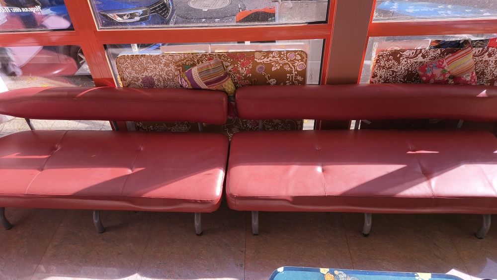 7бр тройки и четворки естествена кожа дивани