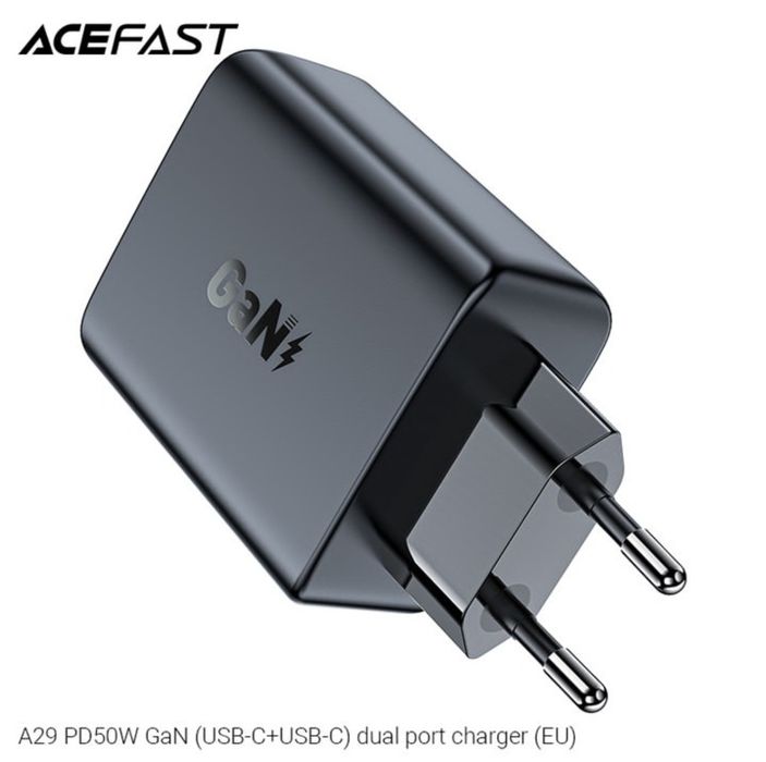 Acefast 50W GaN⁵ Quick Charger 4.0 For iPhone/iPod/Tablets