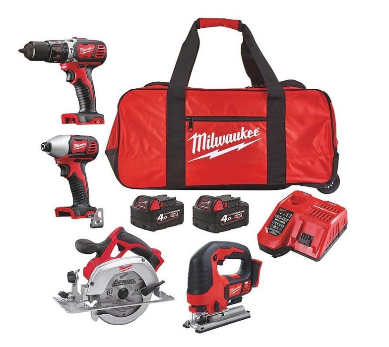 MILWAUKEE M18 BPP4C-402B 18V 2 x 4.0AH LI-ION red lithium 4 части + 1
