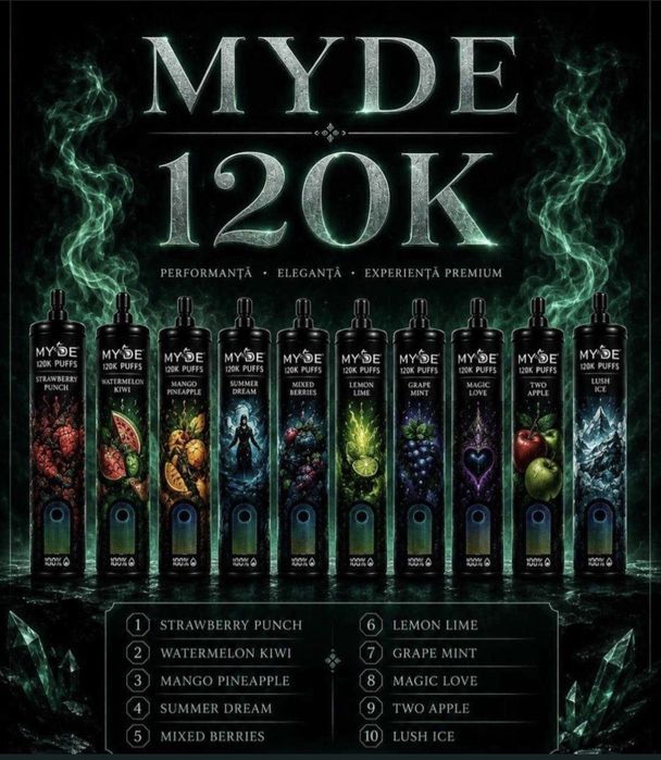 Narghilea MYDE 120K puffs