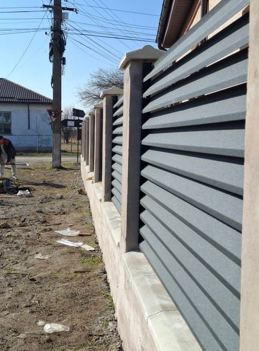Garduri din sipca metalica, panou stil jaluzele, tabla, plasa si BCA