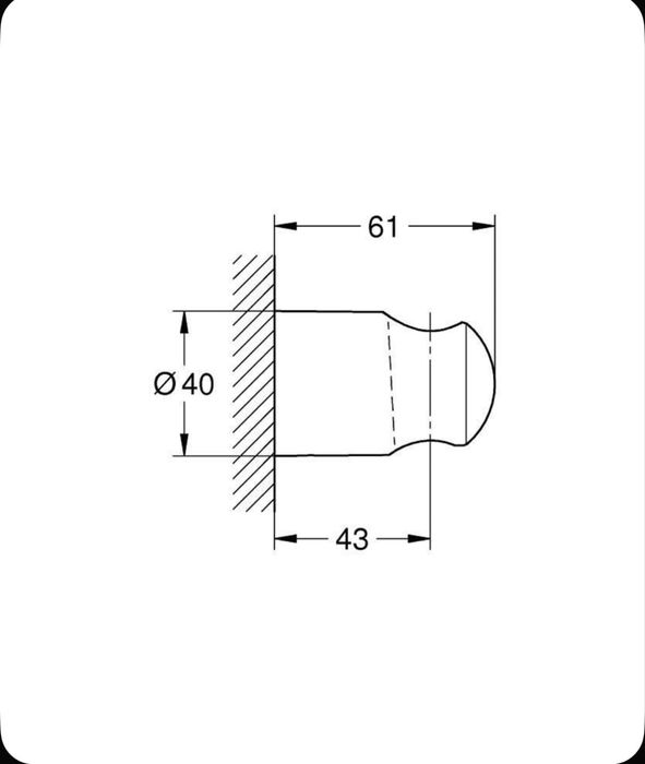 Держатель настенный ручного душа Grohe