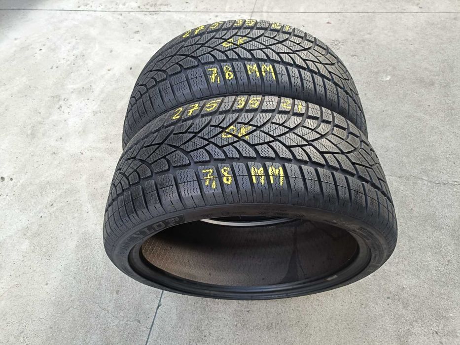 Doua anvelope iarna 275 35 21 dunlop winter 3D profil de 7,8 mm din 8