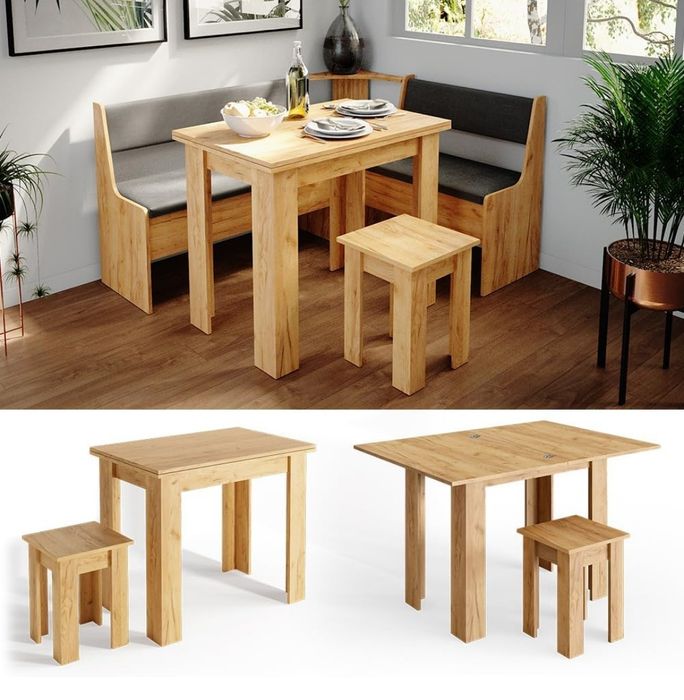 Комплект разтегателна маса + столче 3201