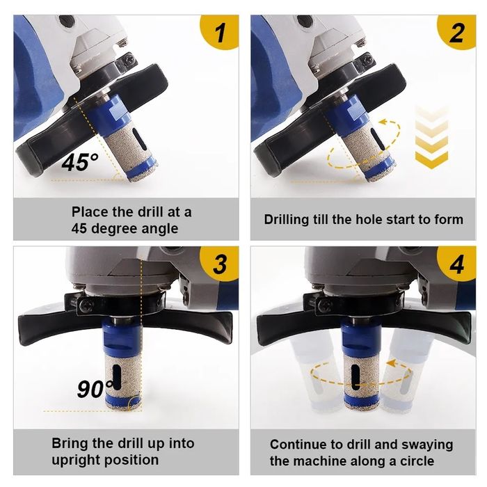 SHDIATOOL Диамантена боркорона за пробиване на гранитогрес