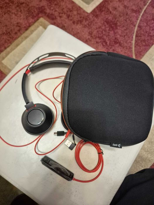 Casti Plantronics Poly C5220, usb-c, usb-a, jack 3.5mm
