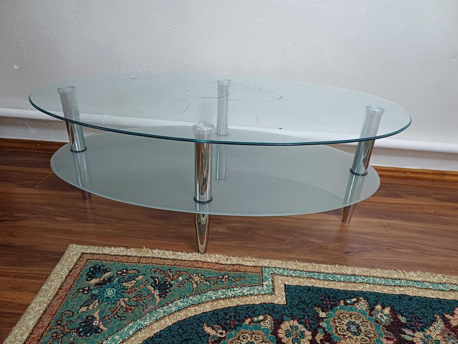 Стол журнальный стеклянный