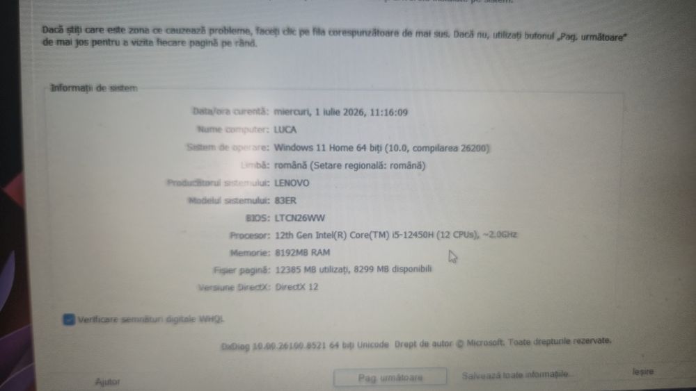 Vand  laptopLenovo IdeaPad slim3