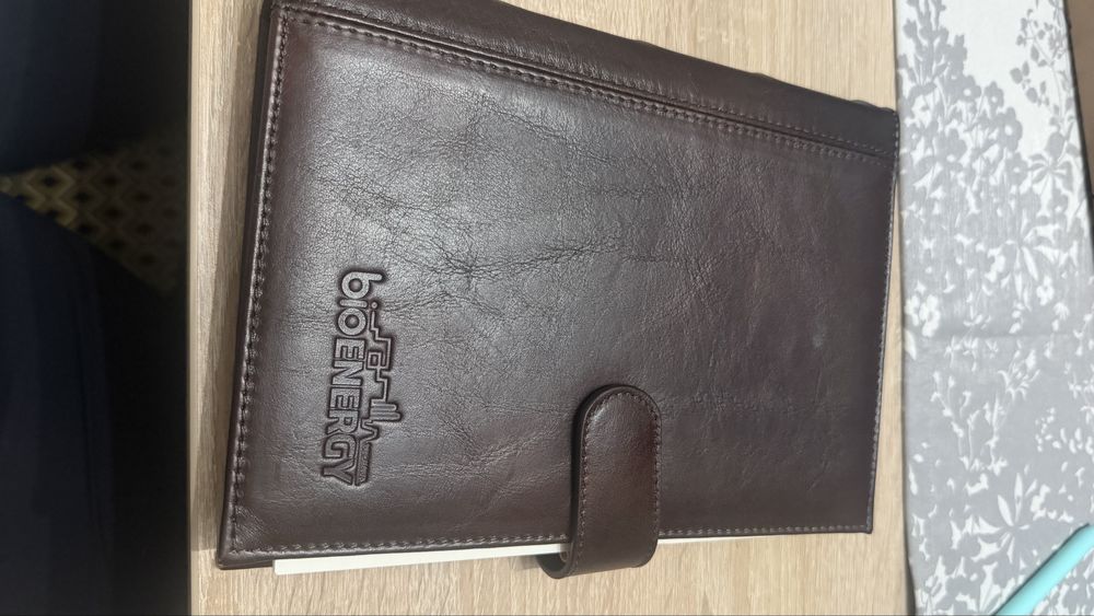 Agendă 2026 nouă, husă din piele naturală, layout zilnic