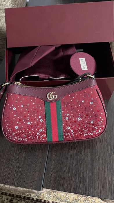 Сумка Gucci Ophidia Crystal Small Bag новая