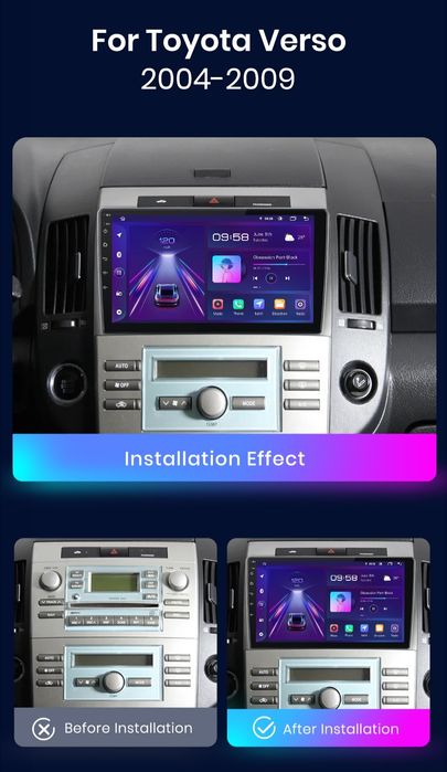 Navigatie Android dedicata Toyota Verso (2004-2009).