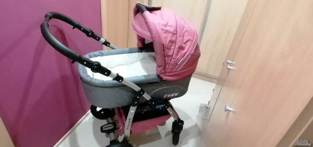 Нова бебешка количка 2в1