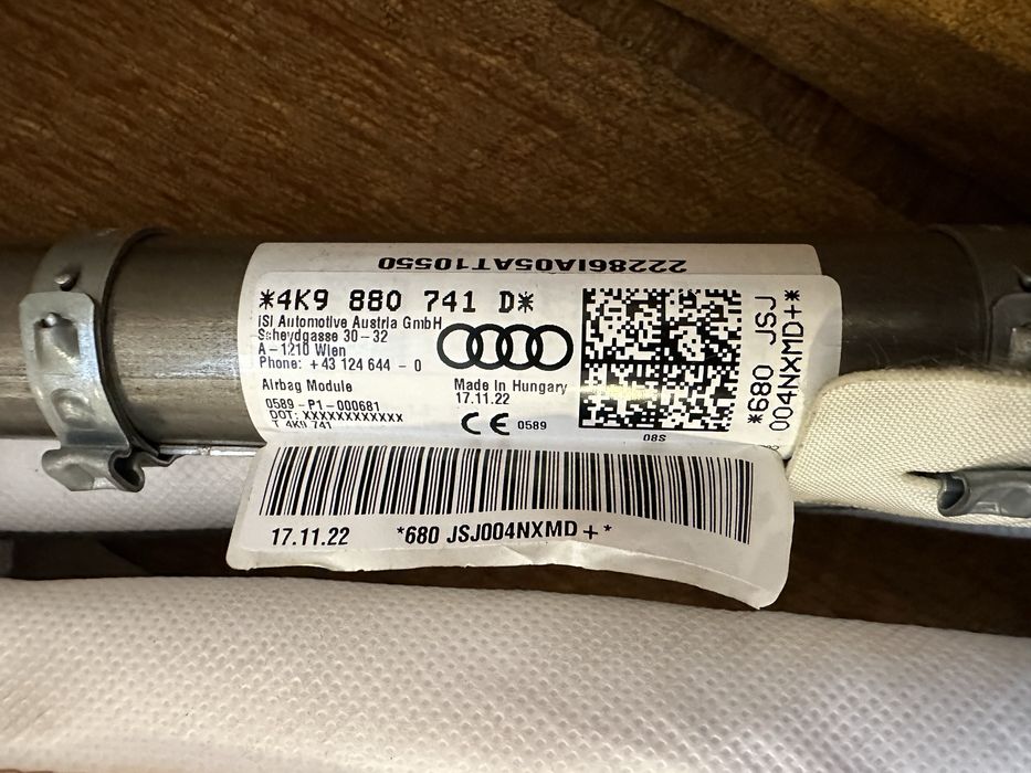 Kit airbag Audi A6 C8 / A7 4K 2018-2024