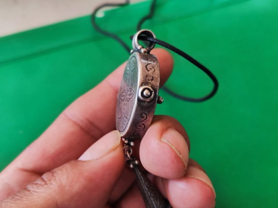 Сребърен медальон с тюркоаз 925