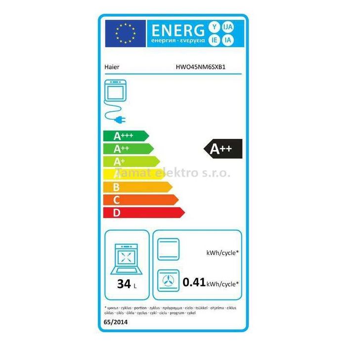 Нова малка компактна парна фурна за вграждане Haier Series 6 HWO45NM6SXB1