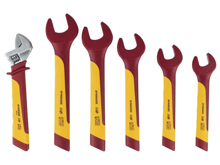 Parkside комплект единични гаечни ключове,с изолация до 1000V,20бр.