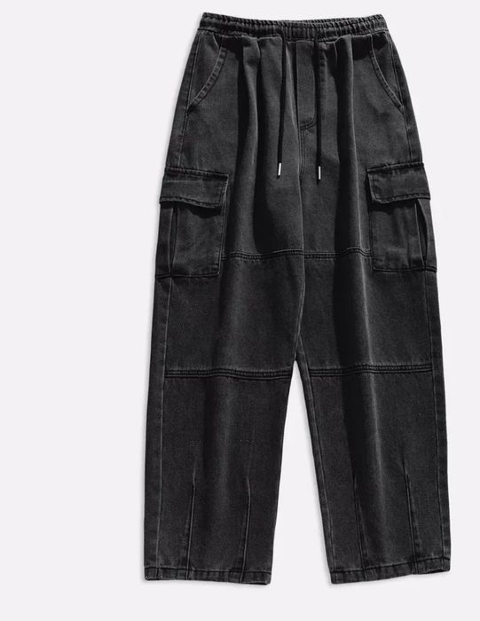 Джинсы широкие. Карго.  46 Размер