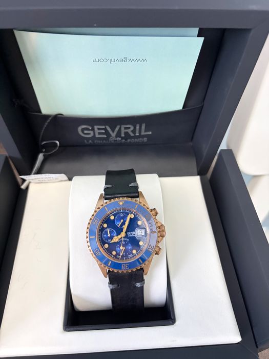 Gevril Wall Street Swiss Automatic Chronograph