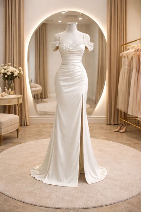 Сватбена рокля като нова + воал