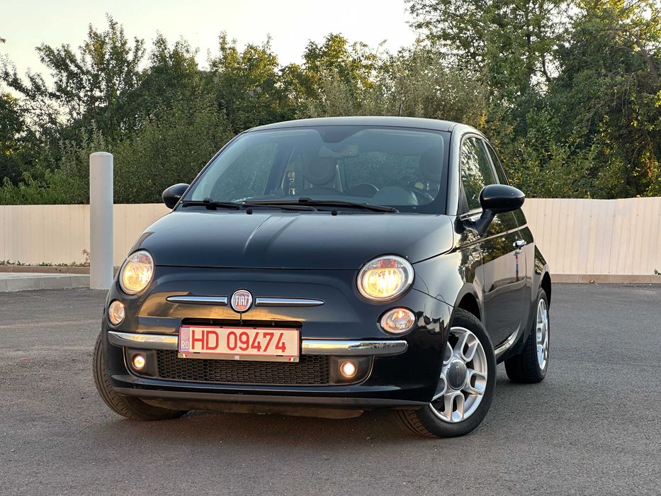 Fiat 500*km:152.125*clima*2 randuri de roti*1.3 benzina*69 cp!