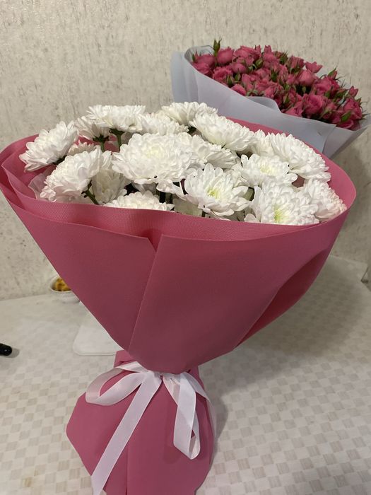 Хризантемы букет обьемный