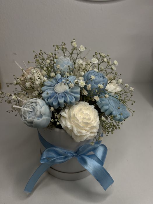 buchet realizat manual din sapun