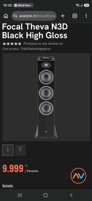 Boxe de podea Focal Theva N3-D Dolby Atmos pret magazine 9999 lei